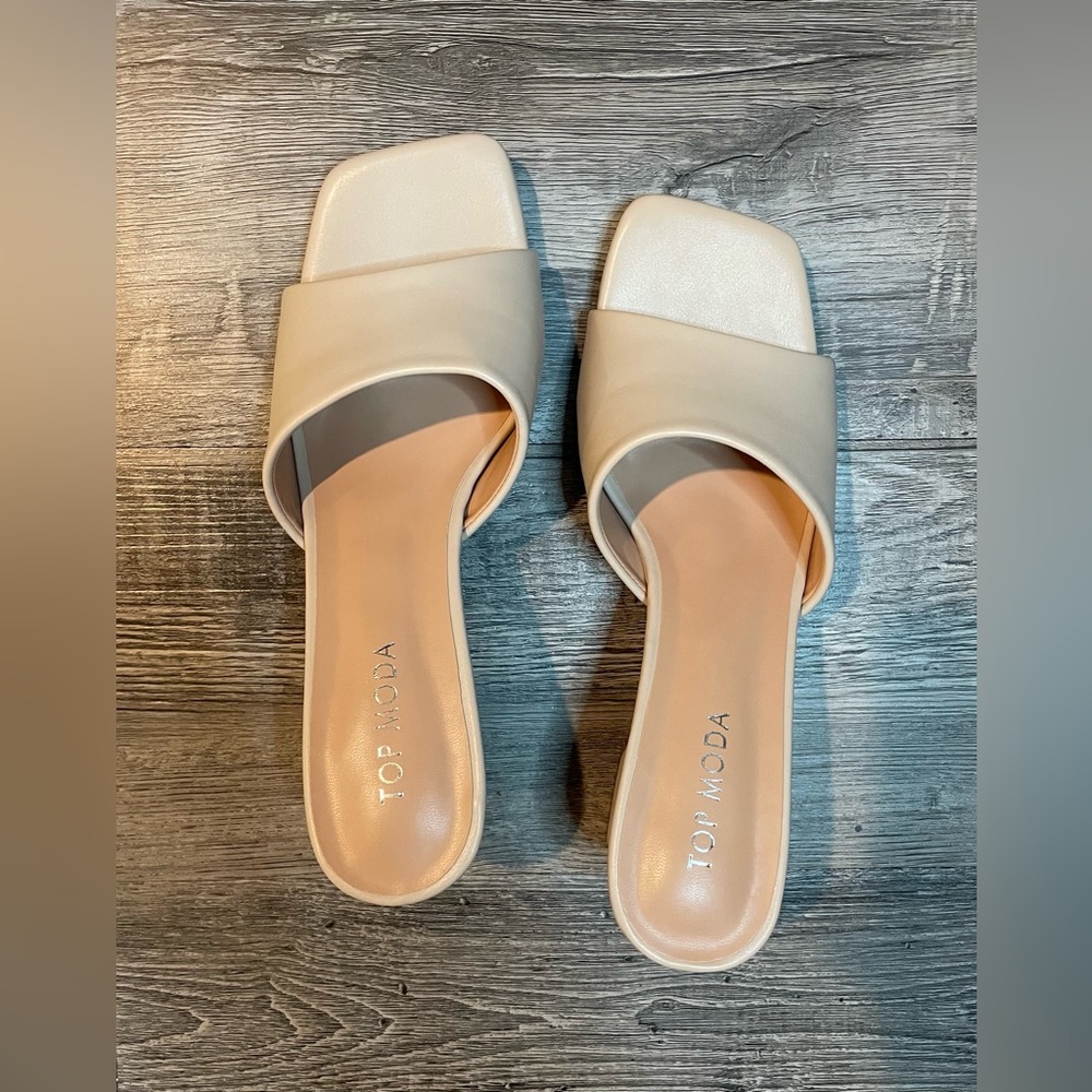 Top Moda Slip On Heels - Picture 2 of 4